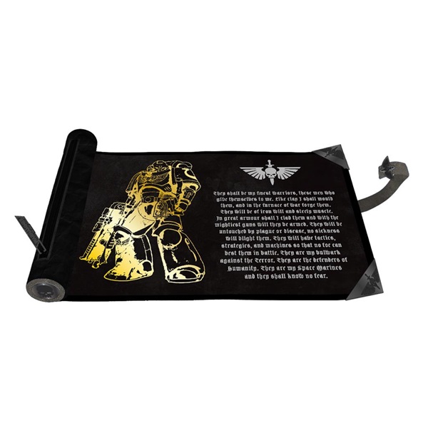Dice Bag Rolling Mat Warhammer 40 000 40k : Dice Scroll Premium Foil Space Marines Adeptus Astartes Ultra Pro 16435