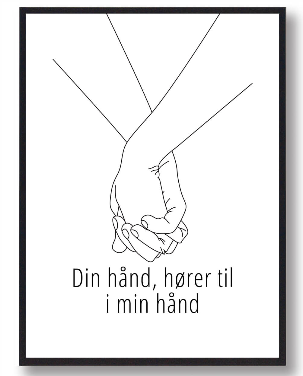 Din Hånd Hører Til I Min Hånd – Plakat til Mormor