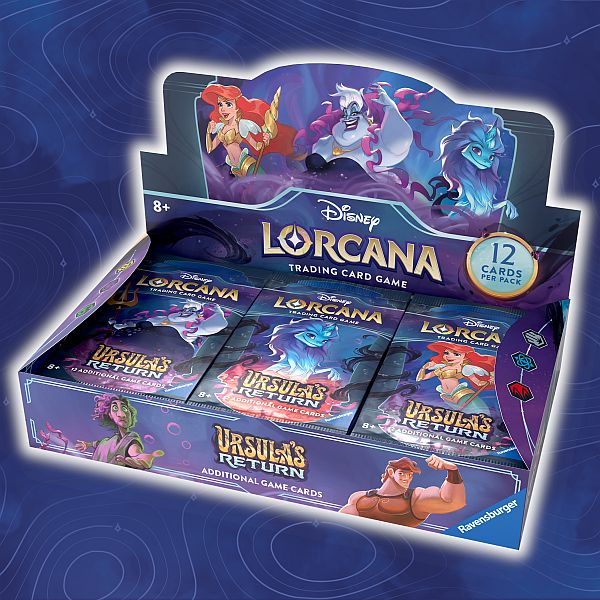 Disney Lorcana Tcg: Set Ursula Return Booster Display Box Med 24 Pakker