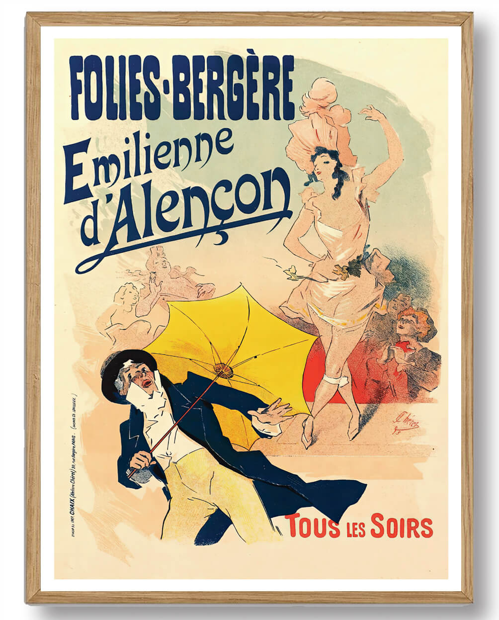Emilienne d'Alençon Folies-Bergère Plakat - Paris Kabaret