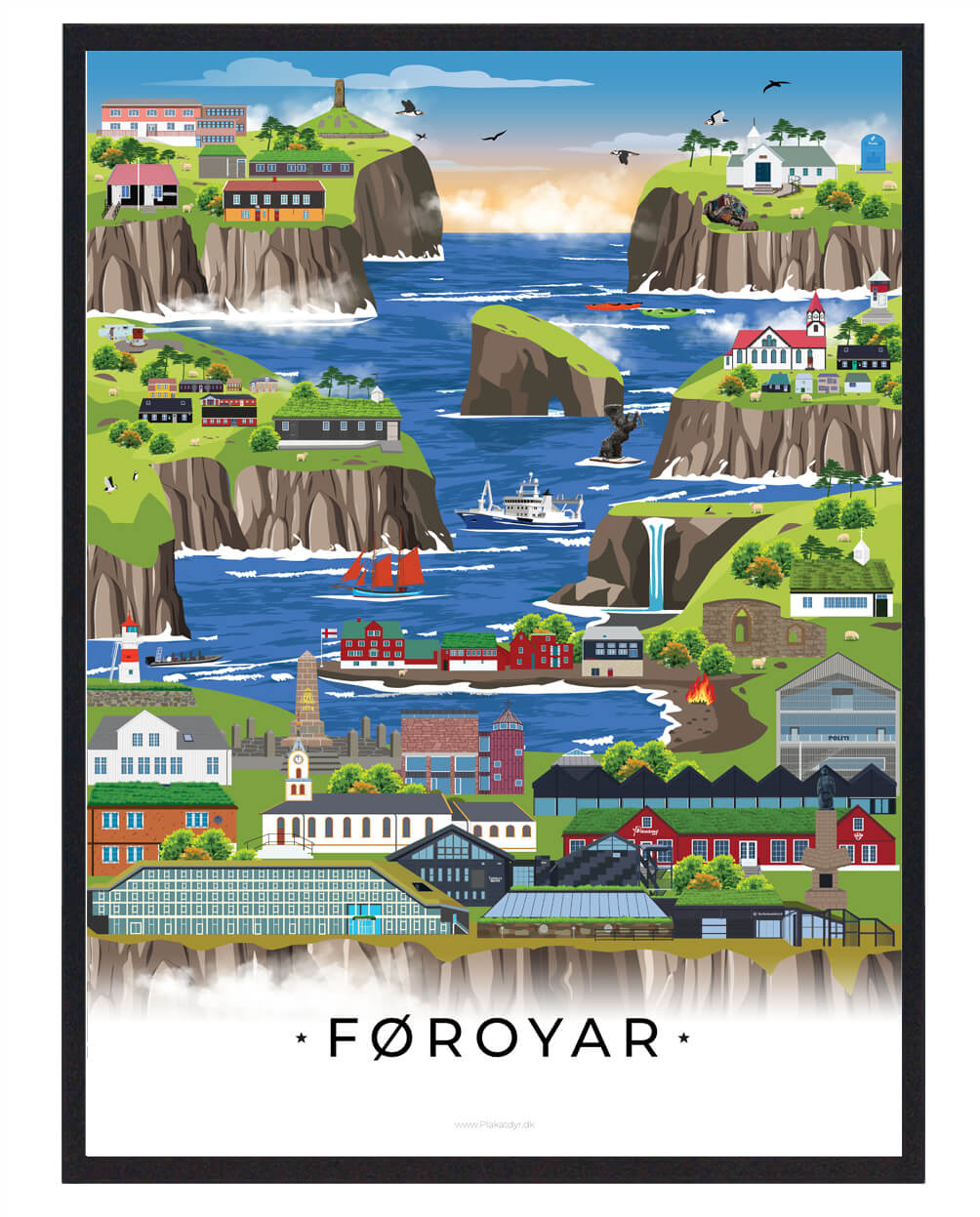 Færøerne Plakat