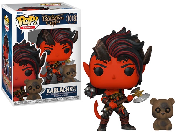 Funko Pop: Baldur's Gate - Karlach med Clive Figur 9 cm