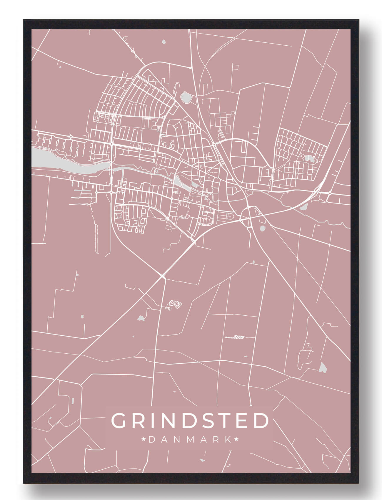 Grindsted Plakat - Tilfør dit hjem lokal charme
