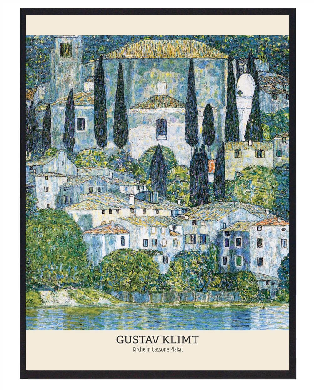 Gustav Klimt Plakat - Kirche In Cassone Kunstværk