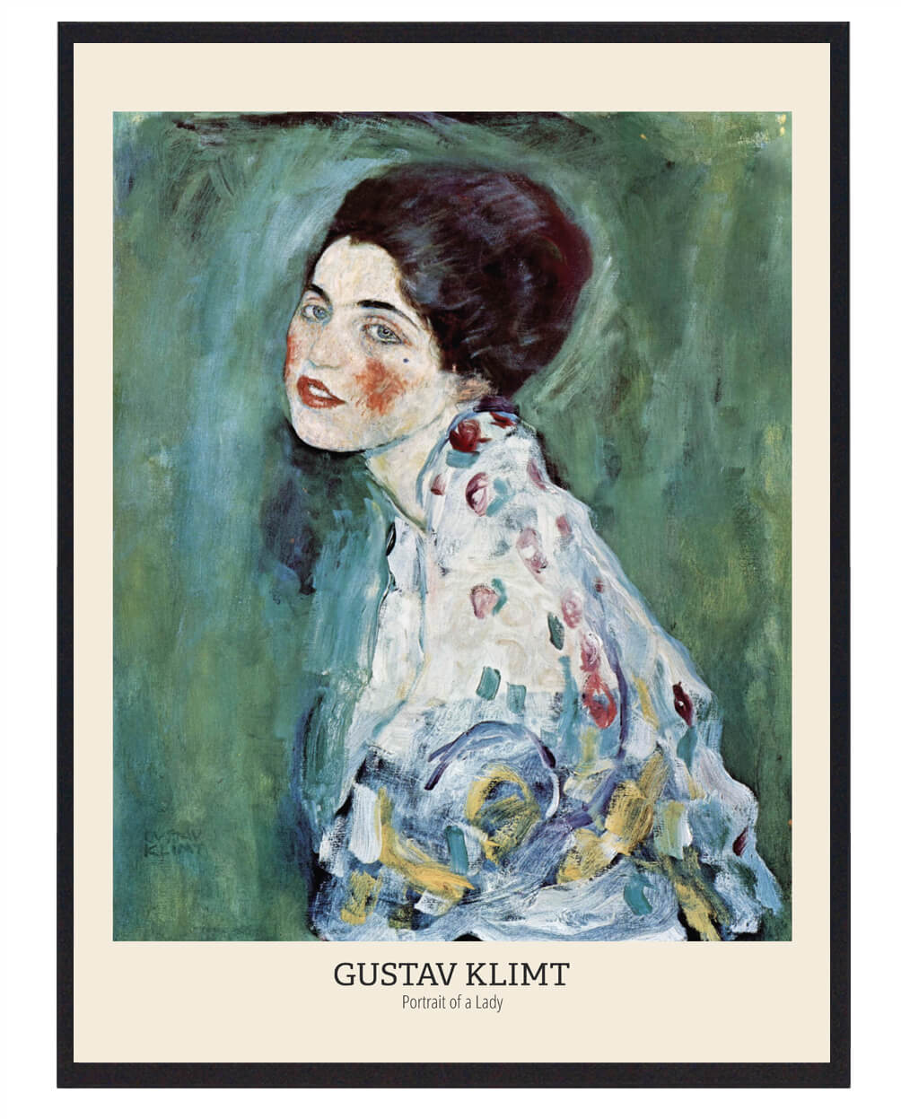 Gustav Klimt - Portræt af en Dame Plakat til Kunstelskere