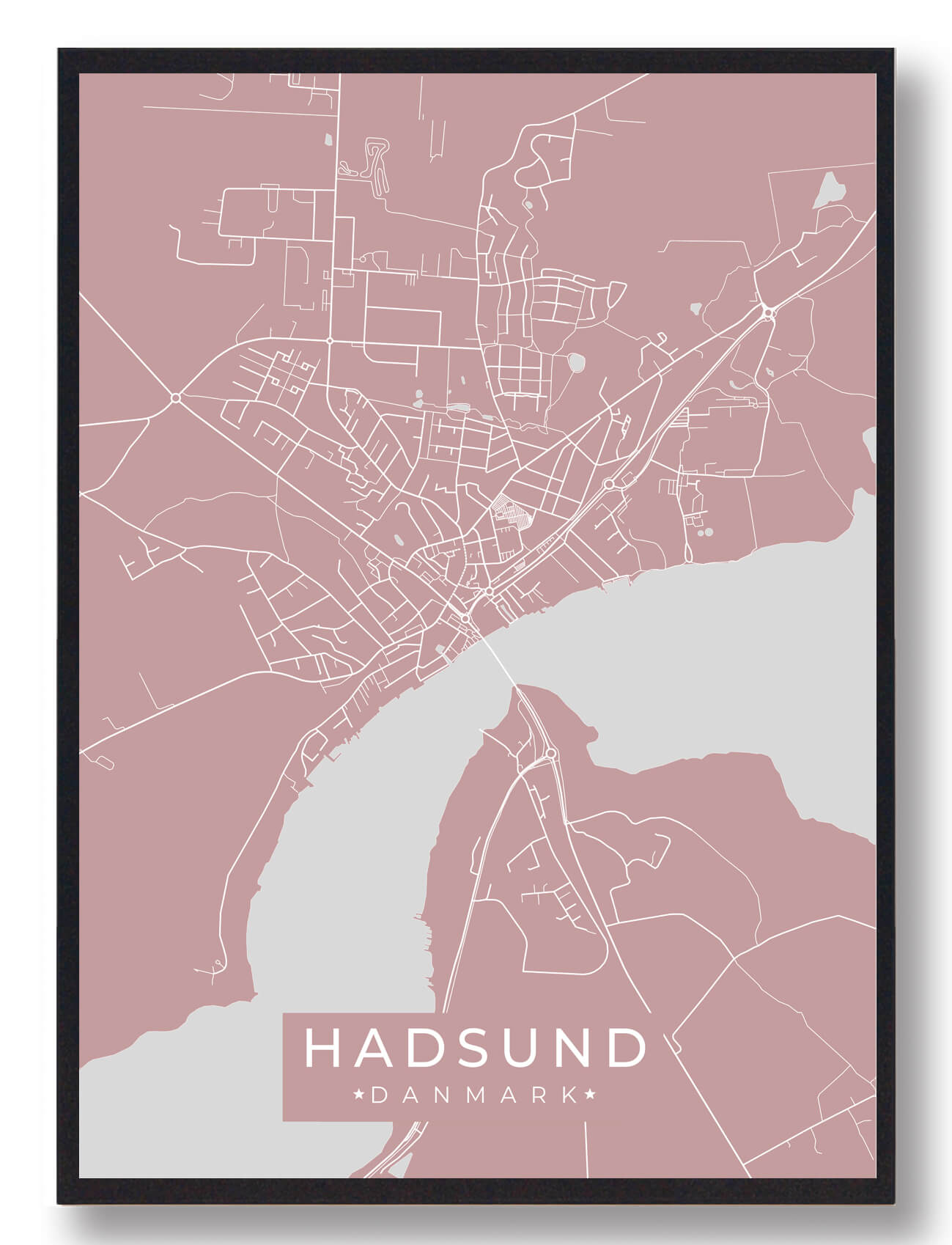 Hadsund Plakat i Rosa – Fantastisk tilbud til dit hjem!