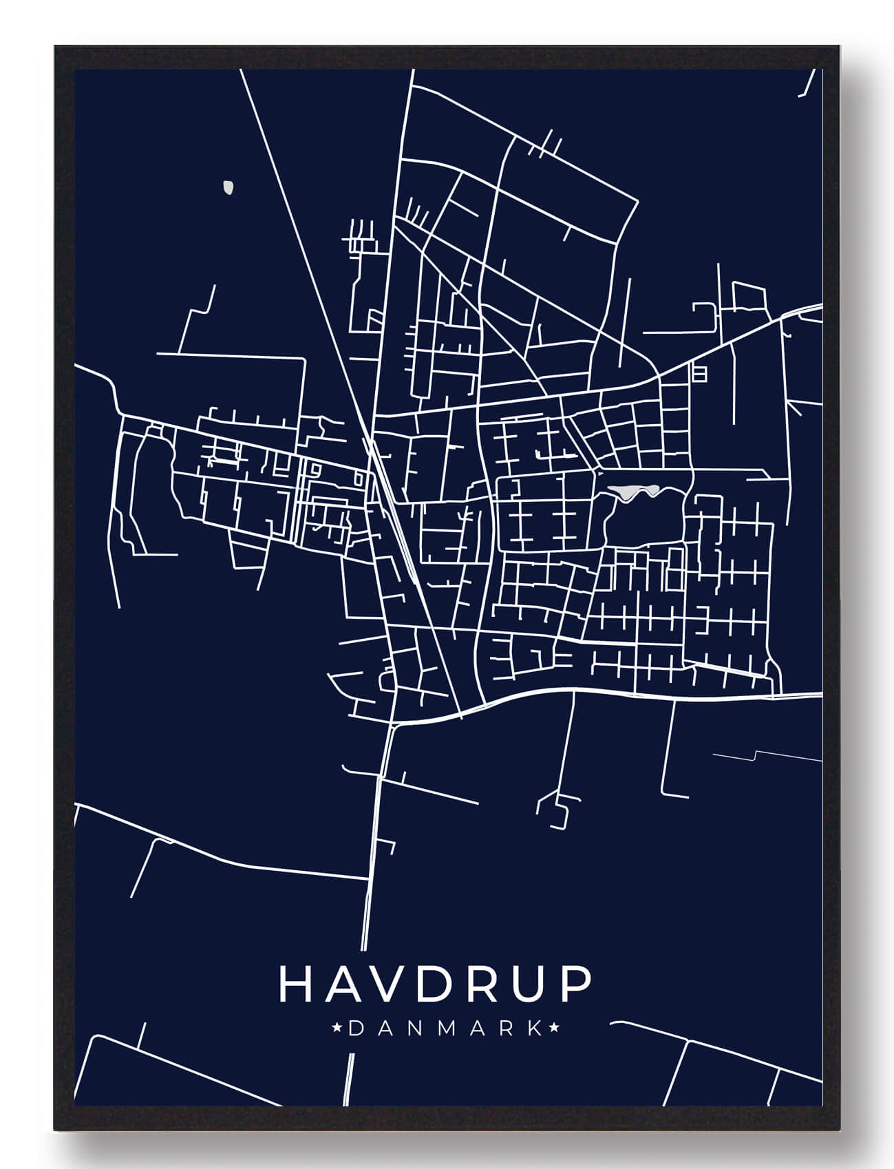 Havdrup Plakat - Mørkeblå til Fantastisk Pris!