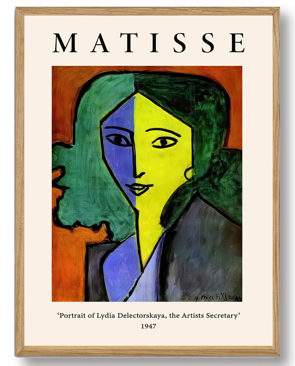 Henri Matisse Plakat: Portræt af Lydia Delectorskaya