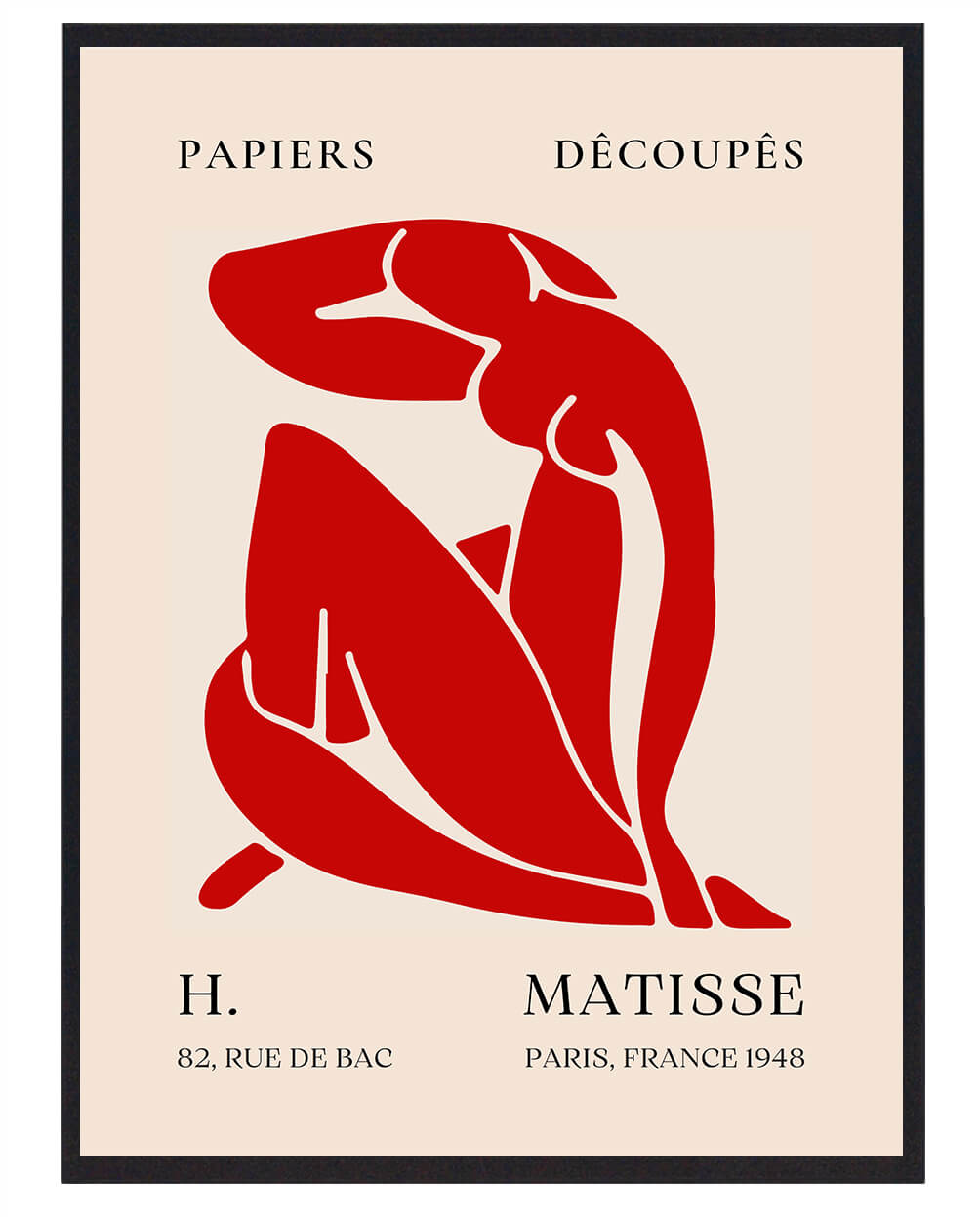 Henri Matisse - Rød Dame Kunstplakat til Salg