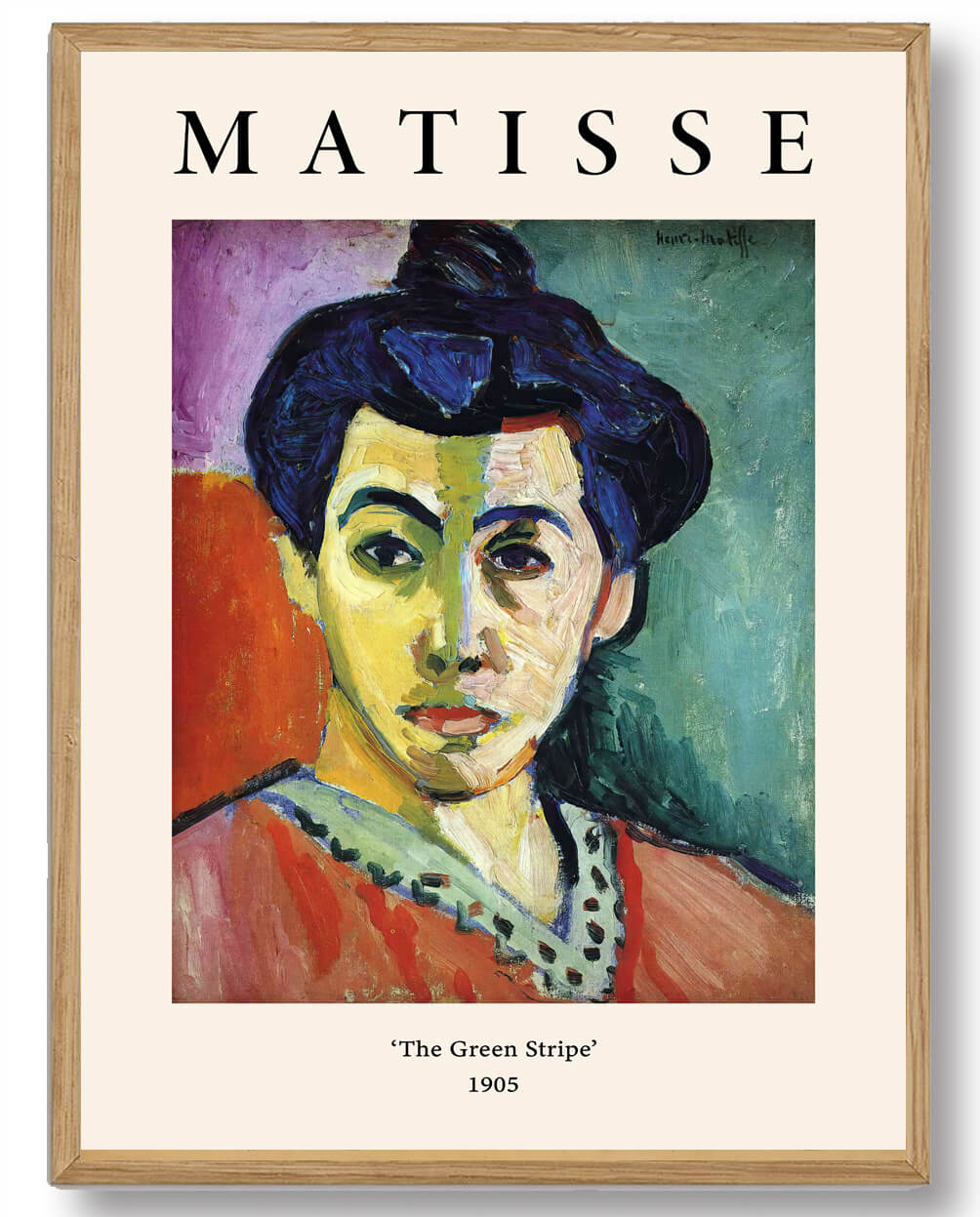 Henri Matisse - Den Grønne Stribe Kunstplakat på Tilbud