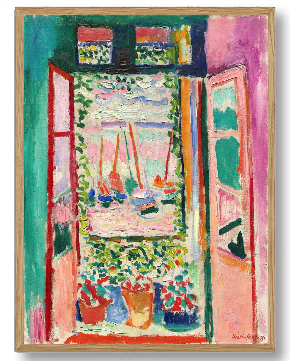 Henri Matisse Plakat - Det Åbne Vindue Kunstværk