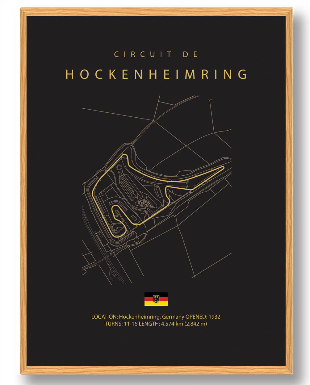 Hockenheimring Formel 1 Plakat - Motorsportens Mesterverk