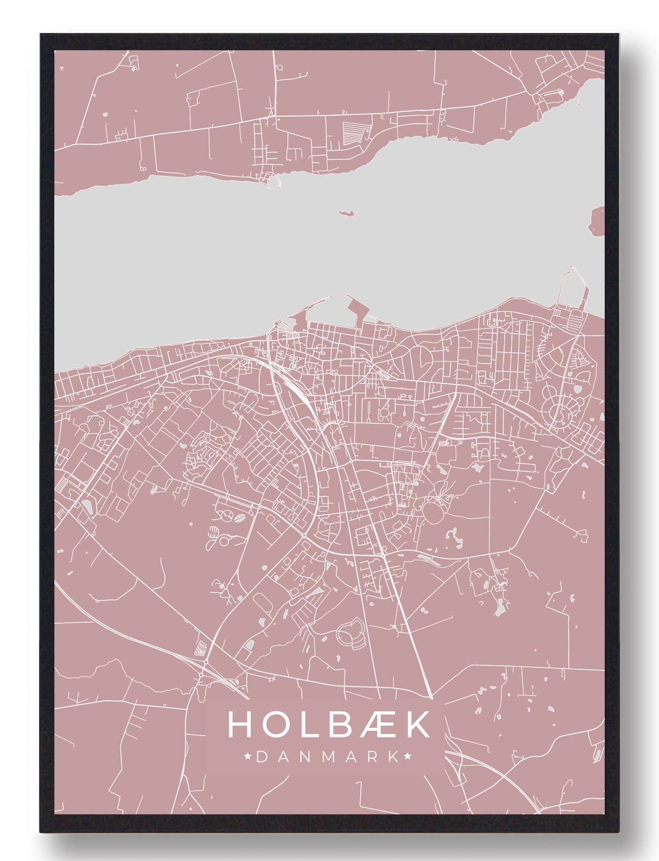 Holbæk Plakat - Rosa til fantastisk tilbud!