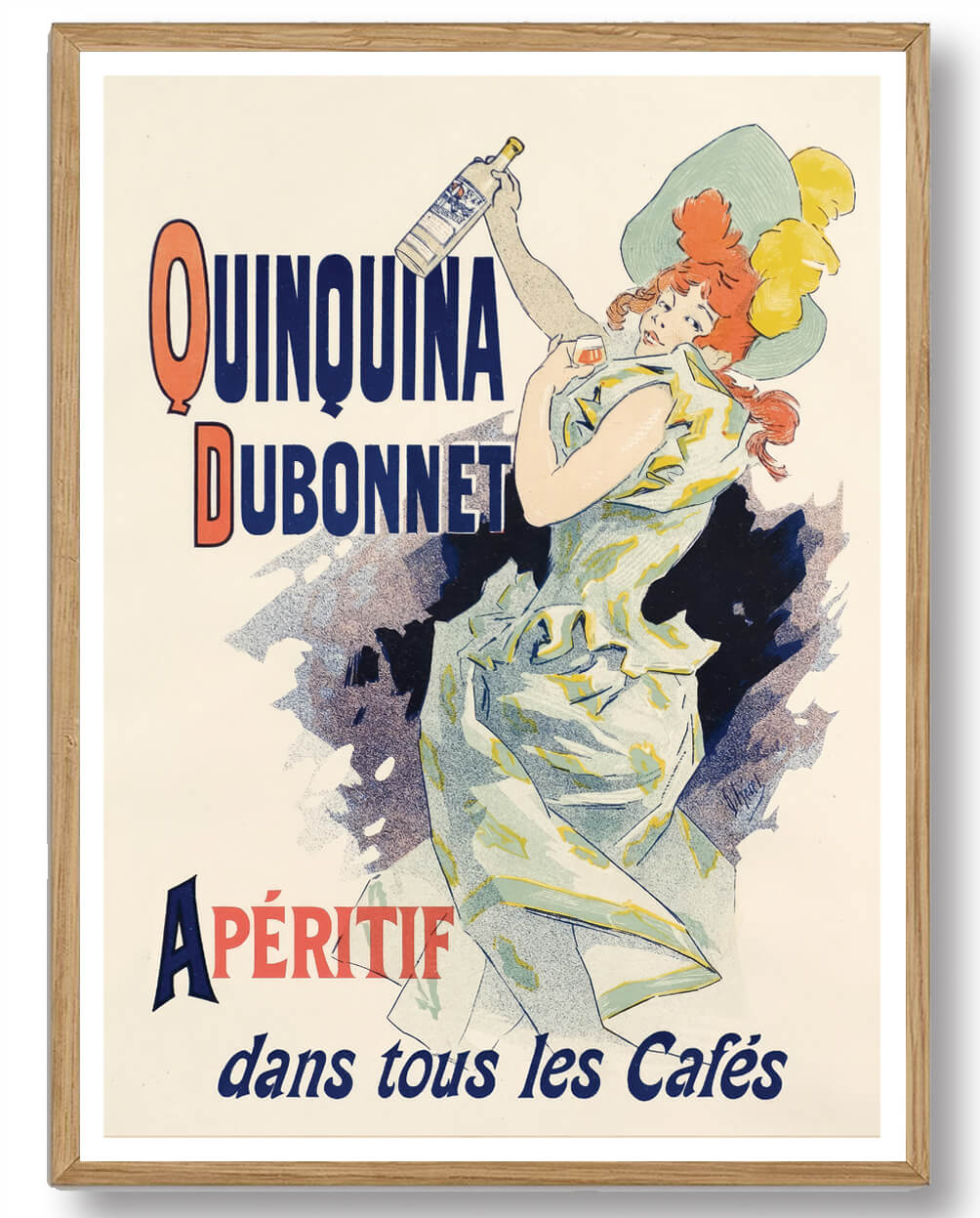 Jules Chéret Quinquina Dubonnet Plakat – Energisk Kunst