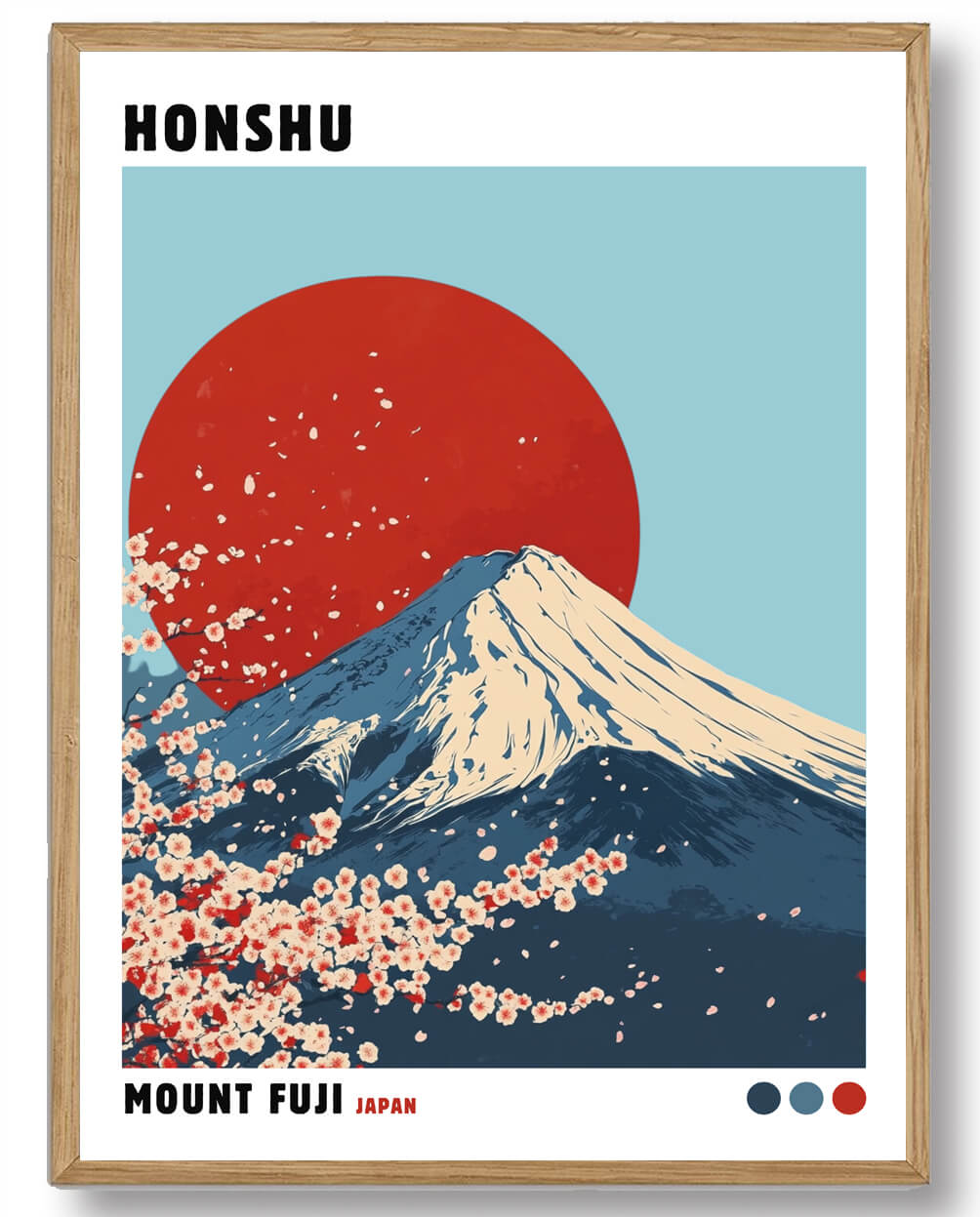 Katsushika Hokusai Plakat af Mount Fuji - Kunstværk