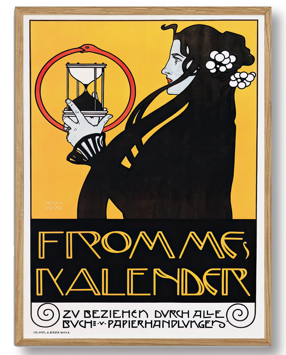 Koloman Moser - Frommes Kalender Plakat til Kunstelskere