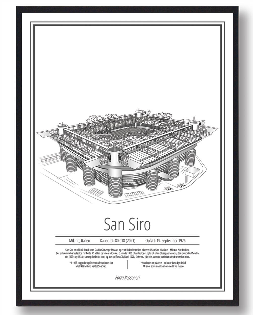 San Siro Stadion Plakat – Uundgåelig for Inter Milan Fans