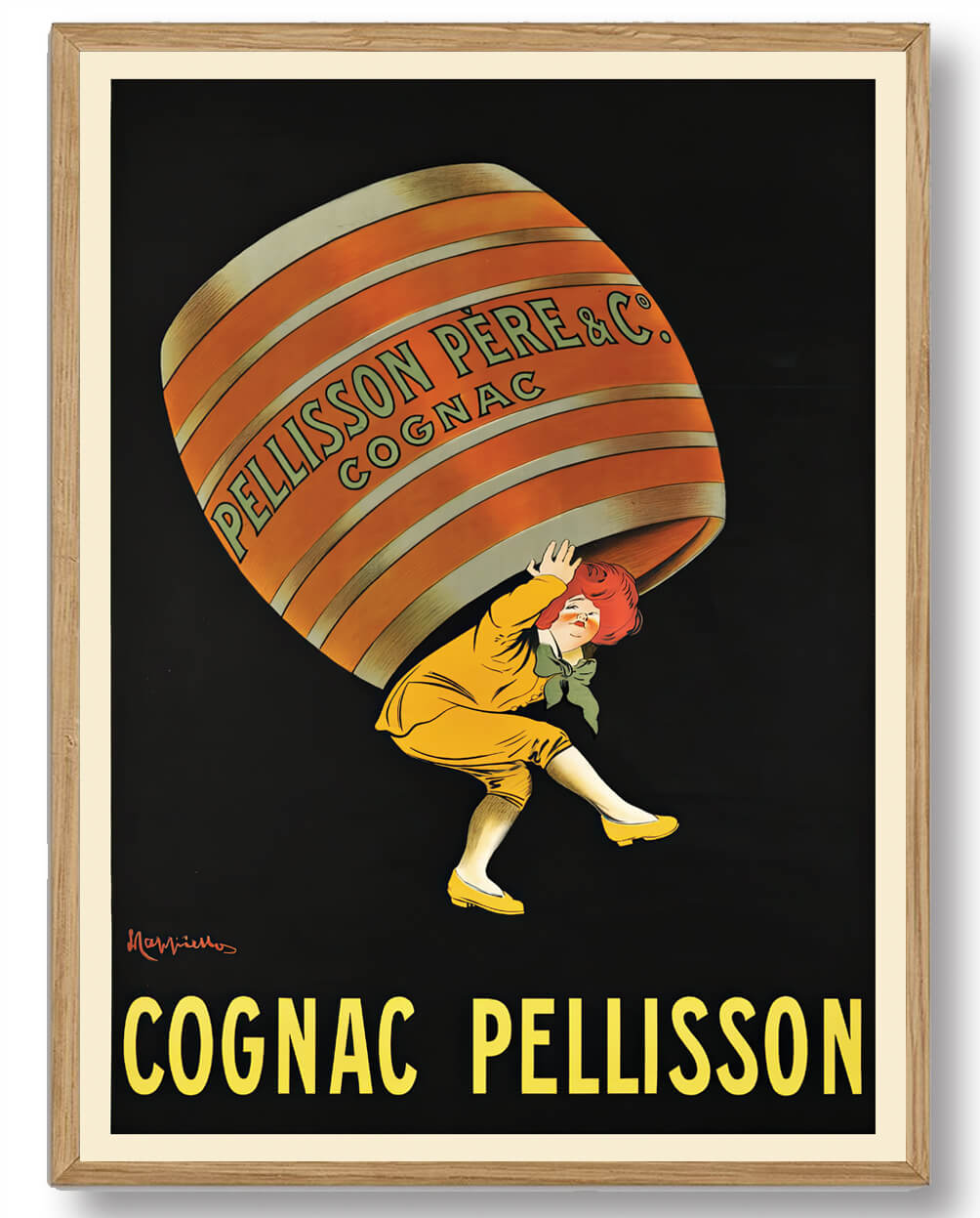 Leonetto Cappiello Plakat - Cognac Pellisson Kunstværk