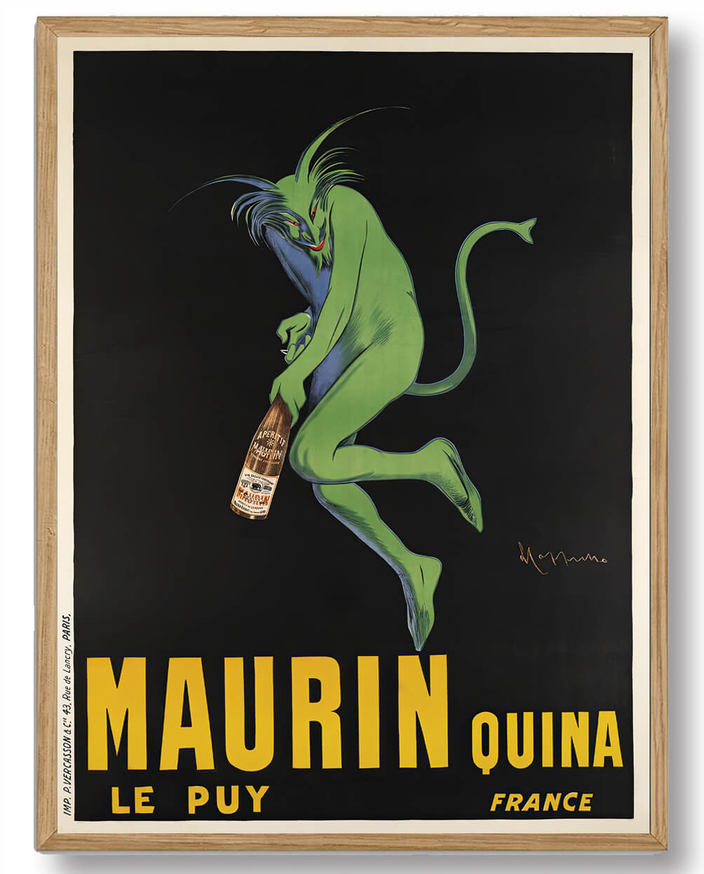 Leonetto Cappiello Maurin Quina Plakat - Farverig Reklame