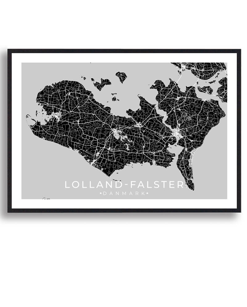 Lolland-Falster Plakat - Elegant Kunstværk til Væggen