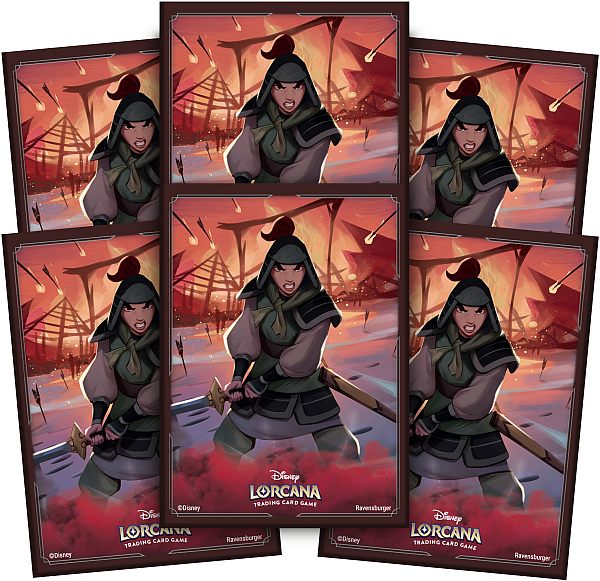 65 Lommer Disney Lorcana TCG: Mulan Deck Beskyttelseslommer