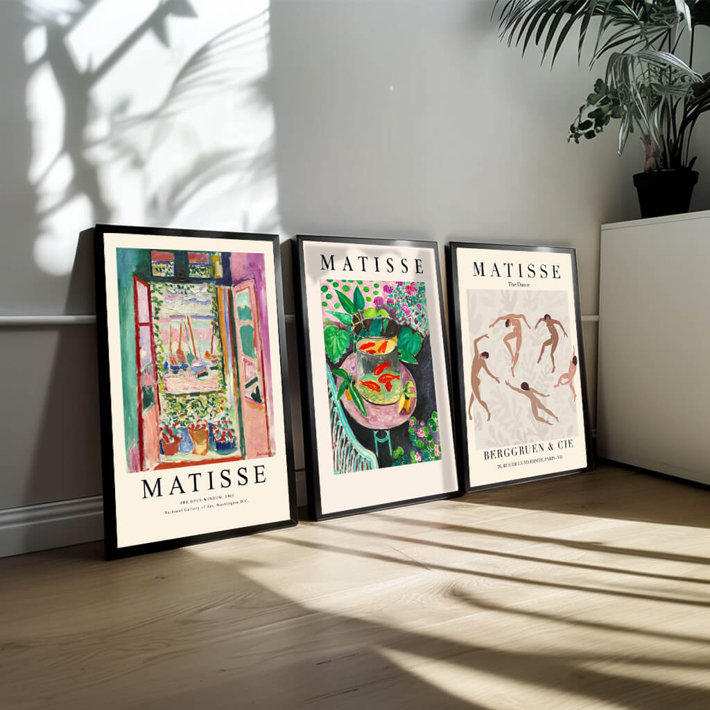 Trio Plakatsæt Matisse No - Kunstnerisk Plakatpakke Tilbud