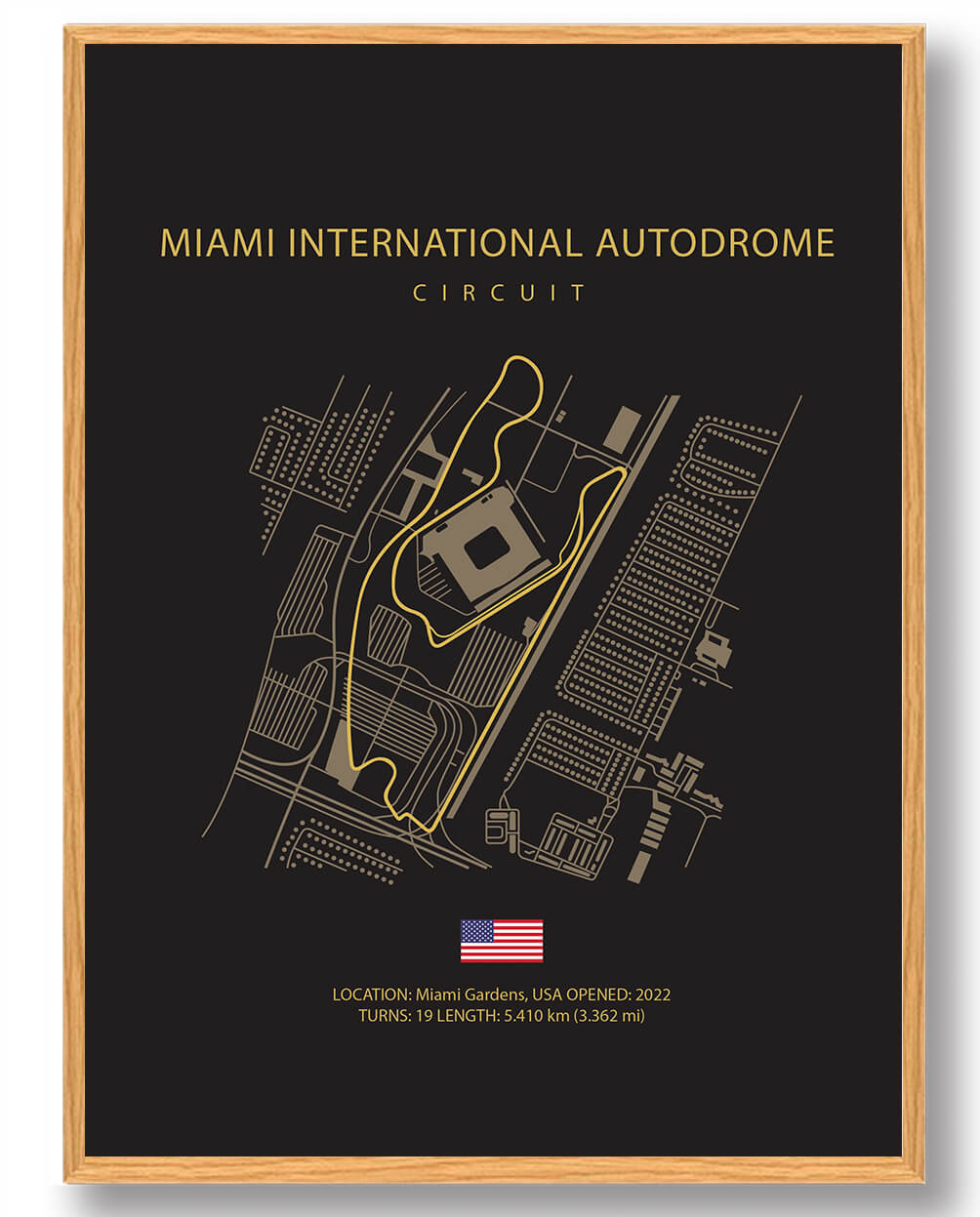 Formel 1 Plakat af Miami International Autodrome
