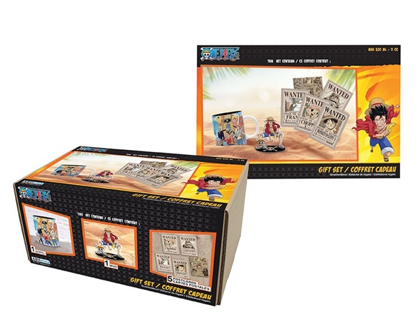 One Piece Gavesæt: Postkort og Luffy Krus 320ml
