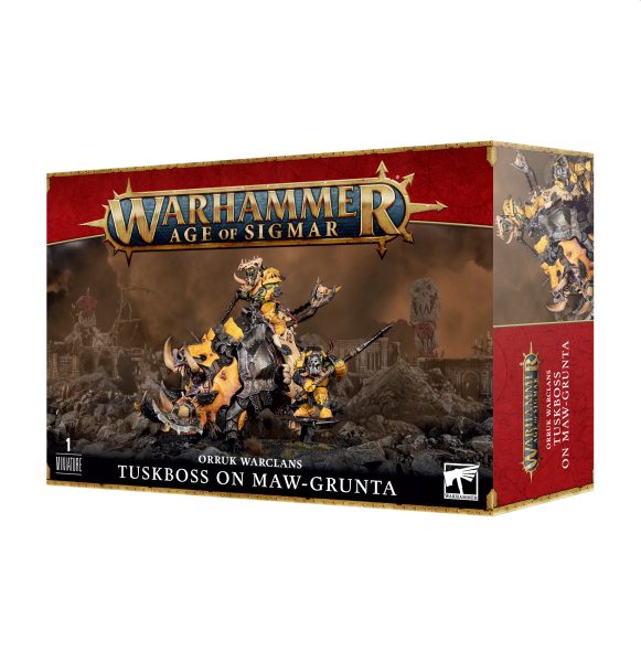 Orruk Warclans Tuskboss på Maw-Grunta med Hakkin Krew