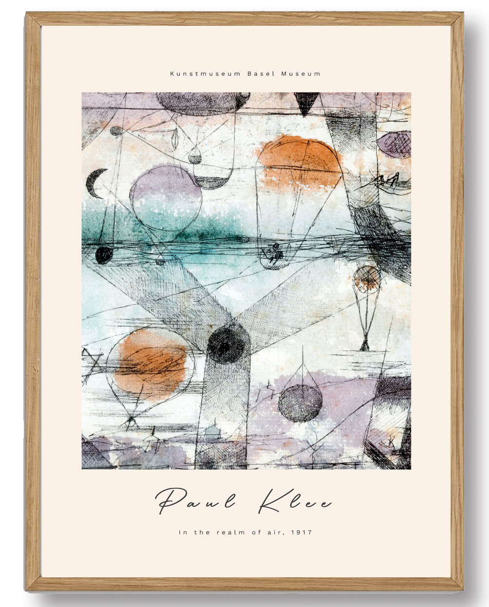 Paul Klee - Realm Of Air Plakat til Fantasifuld Indretning