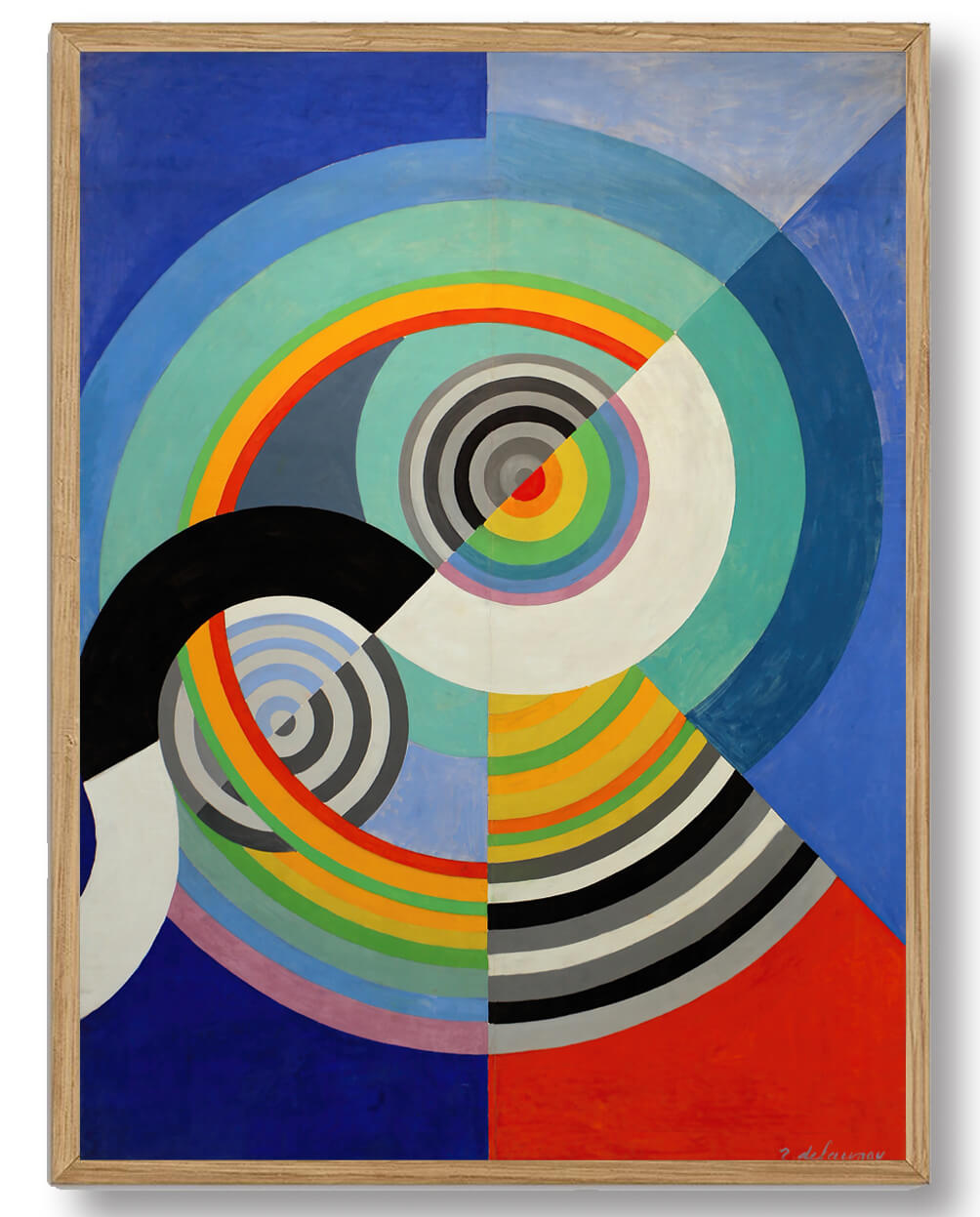 Robert Delaunay - Rhythm No Plakat med Farver og Energi