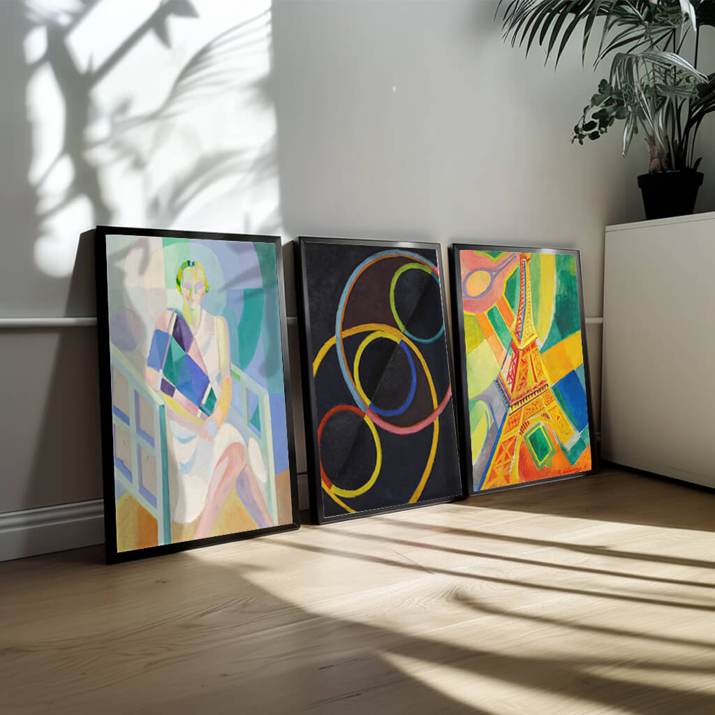 Trio Plakatsæt med Robert Delaunay - Farverig Energi