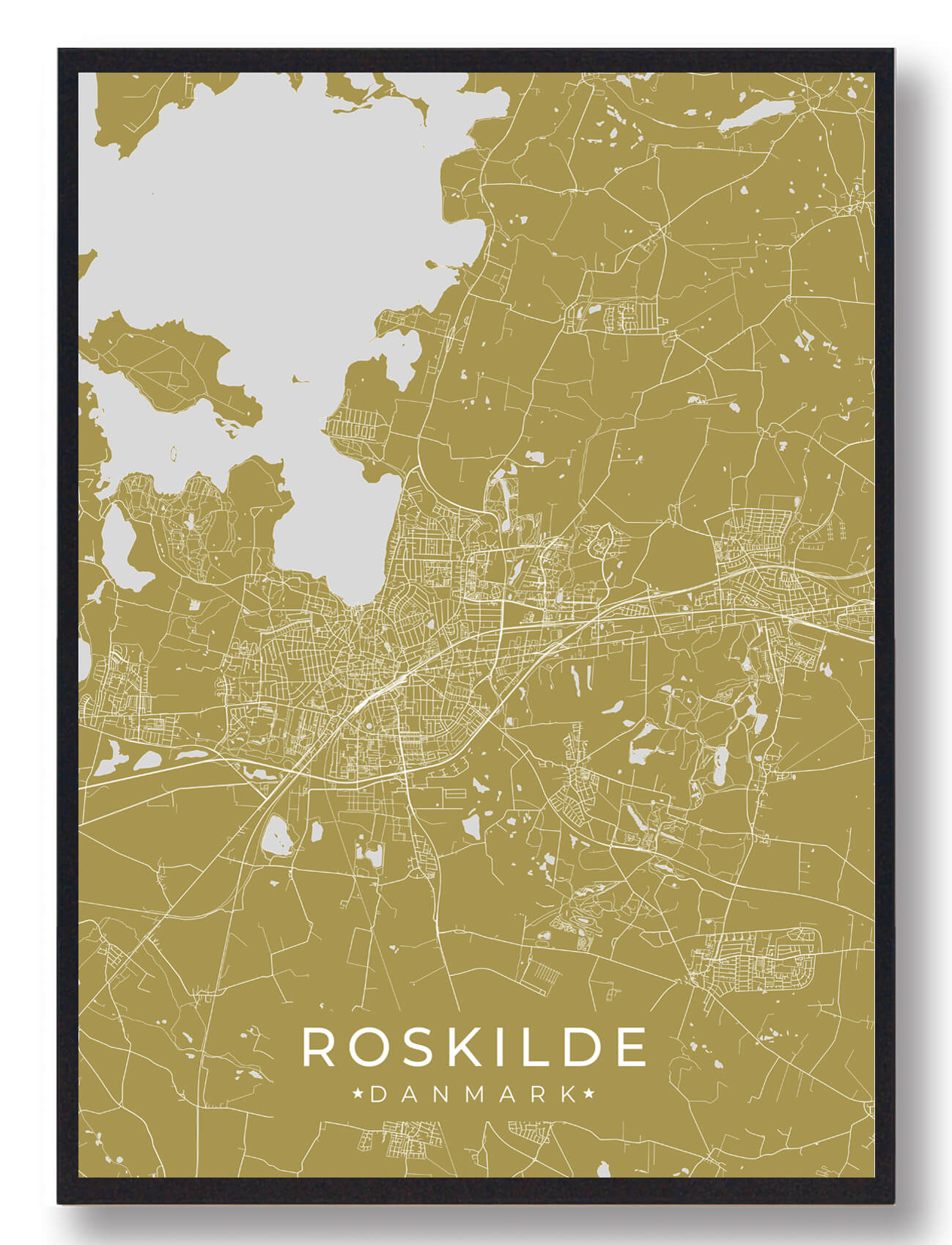 Roskilde Plakat - Gul Design fra Plakatdyr.dk