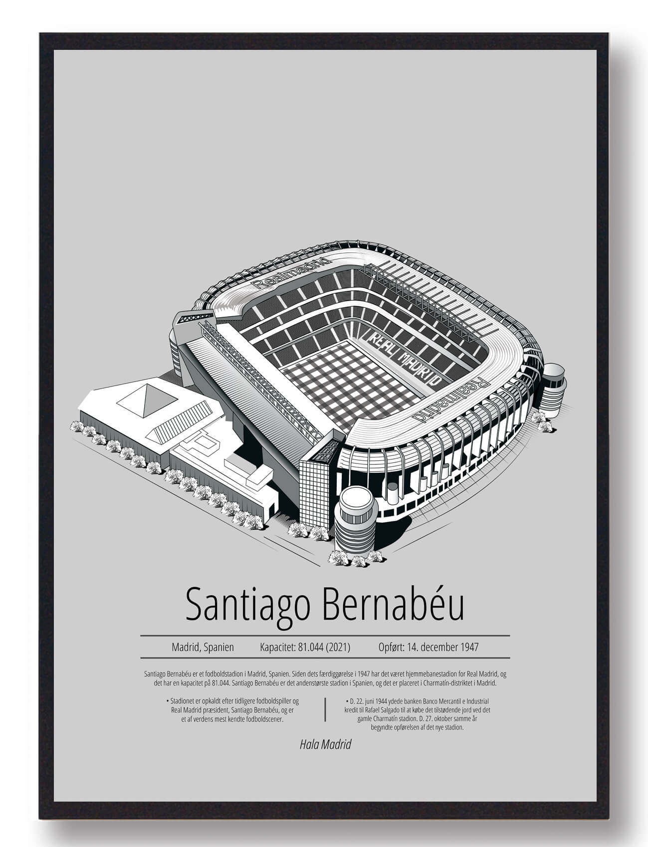 Santiago Bernabeu Plakat - Real Madrid Fanartikel