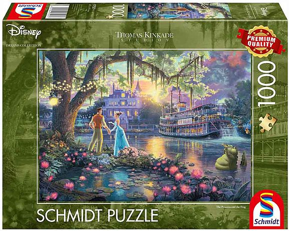 Schmidt Puzzle Puslespil Disney Thomas Kinkade: The Princess And The Frog 1000 Pieces