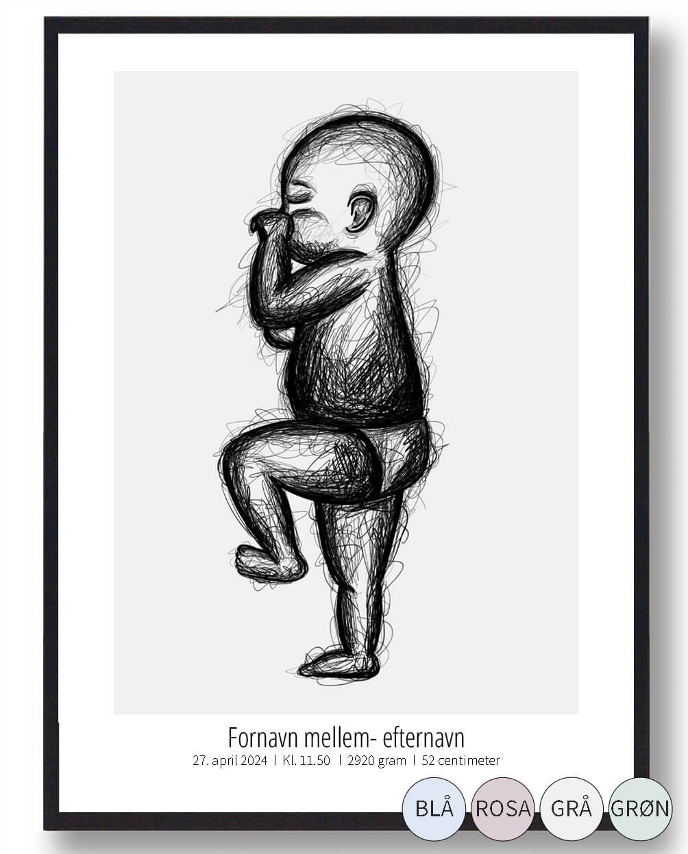 Fødselsplakat - Den perfekte gave til nyfødte!