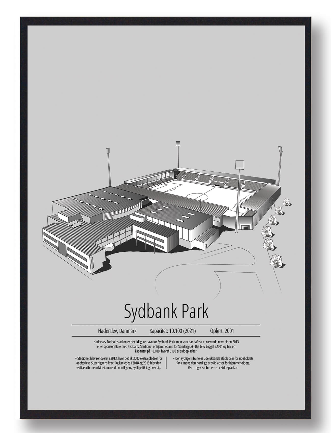 Sønderjyske Stadion Plakat - Sydbank Park Design
