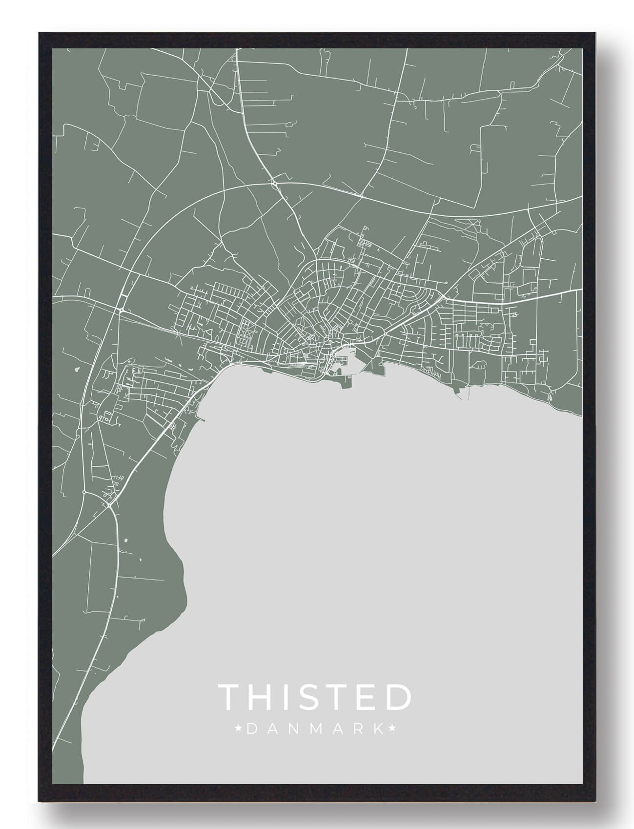 Thisted Plakat i Grøn - Stolthed fra Thisted!