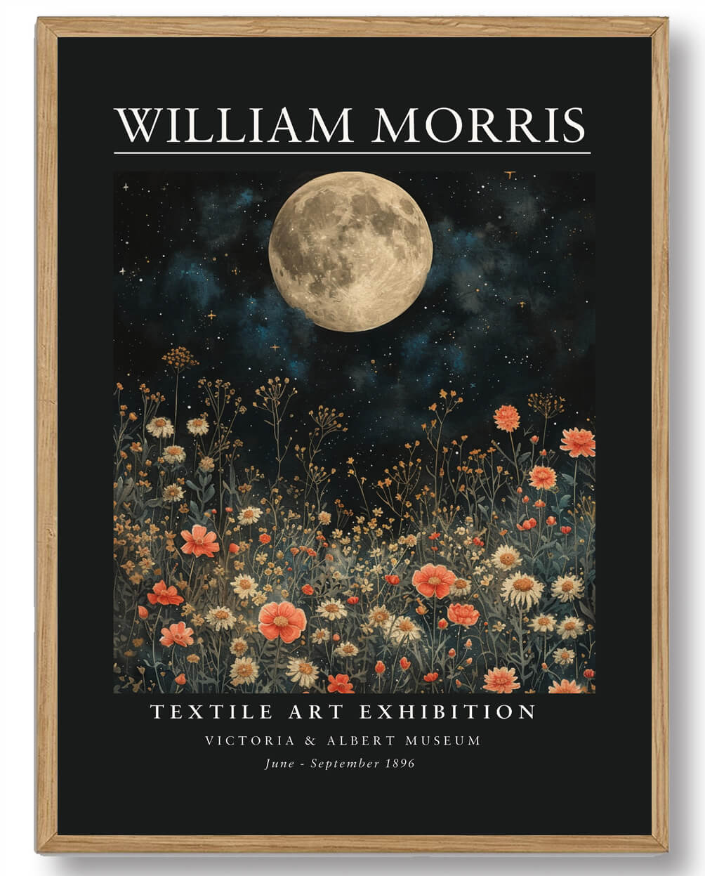 William Morris Plakat - Flower Moon til drømmende hjem