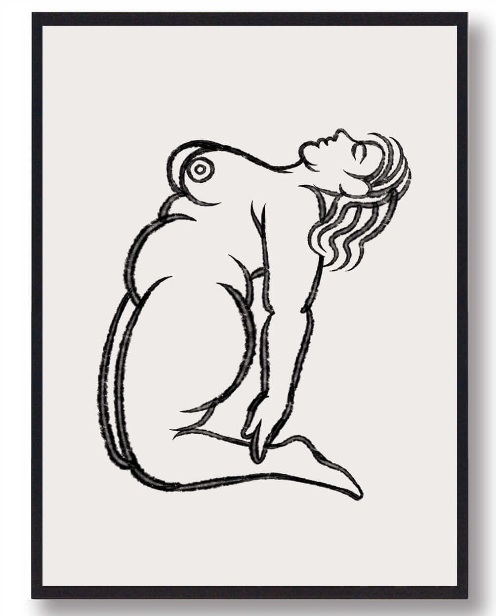 Yoga Plakat - Kvinde i Bagoverbøjning til Inspiration