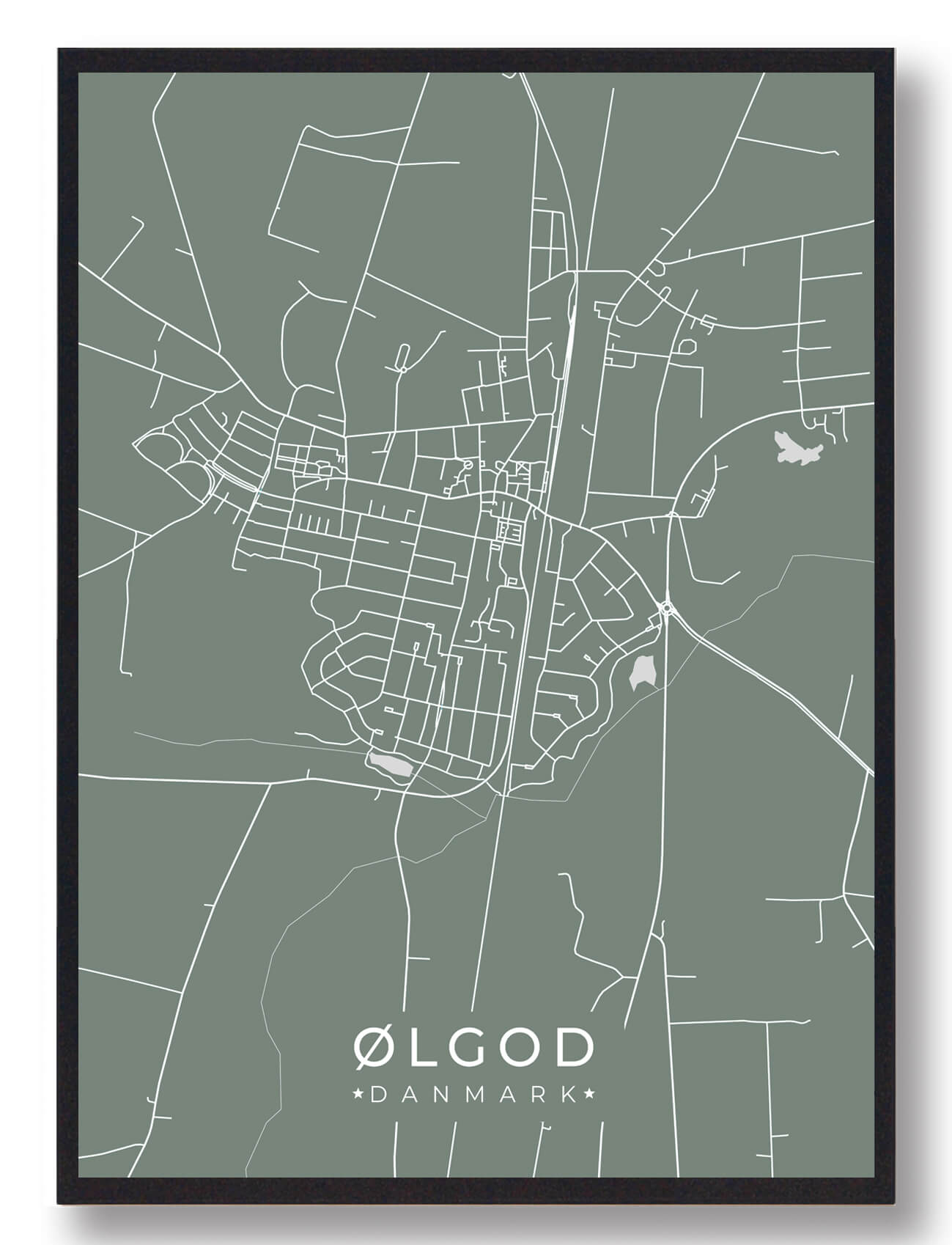 Ølgod Plakat - Grøn Dekoration til Dit Hjem
