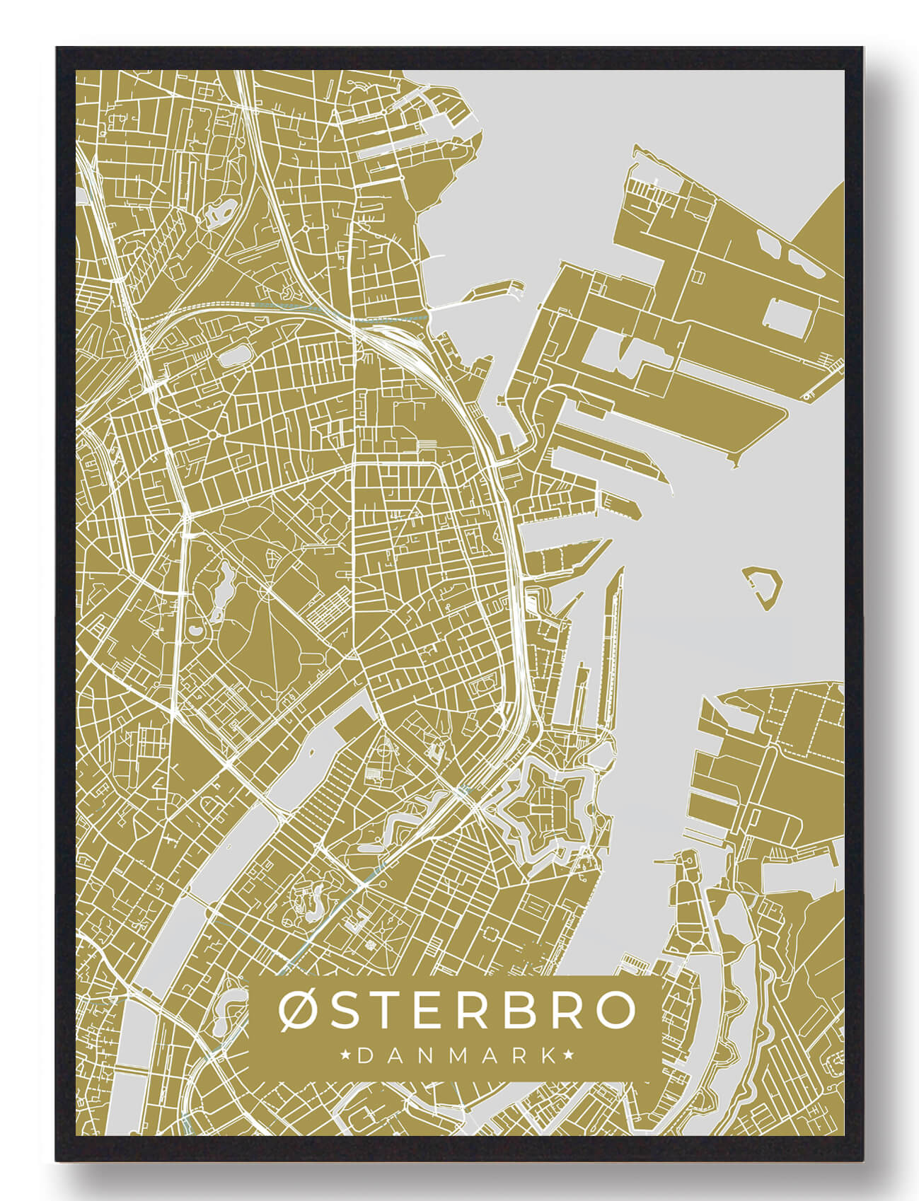 Østerbro Plakat i Gul - Skab Hygge i Dit Hjem