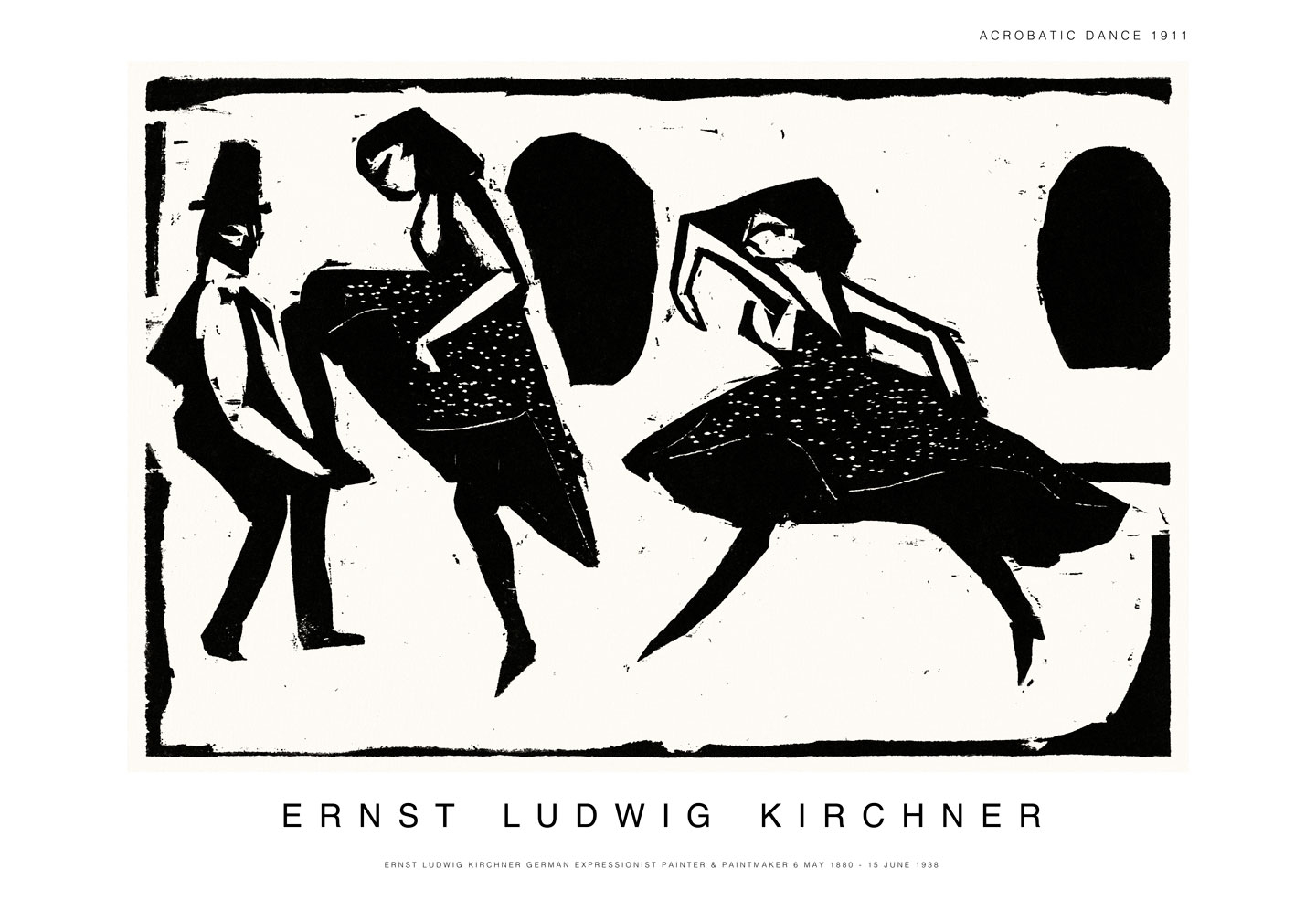 Akrobatisk Dans Kunstplakat – Unik Hjemmedekoration