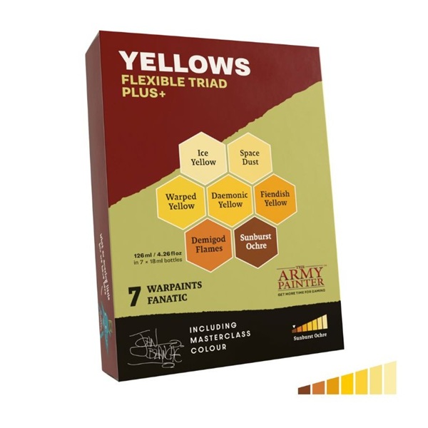 Army Painter Warpaints Fanatic: Yellows Flexible Triad Plus Wp8090p