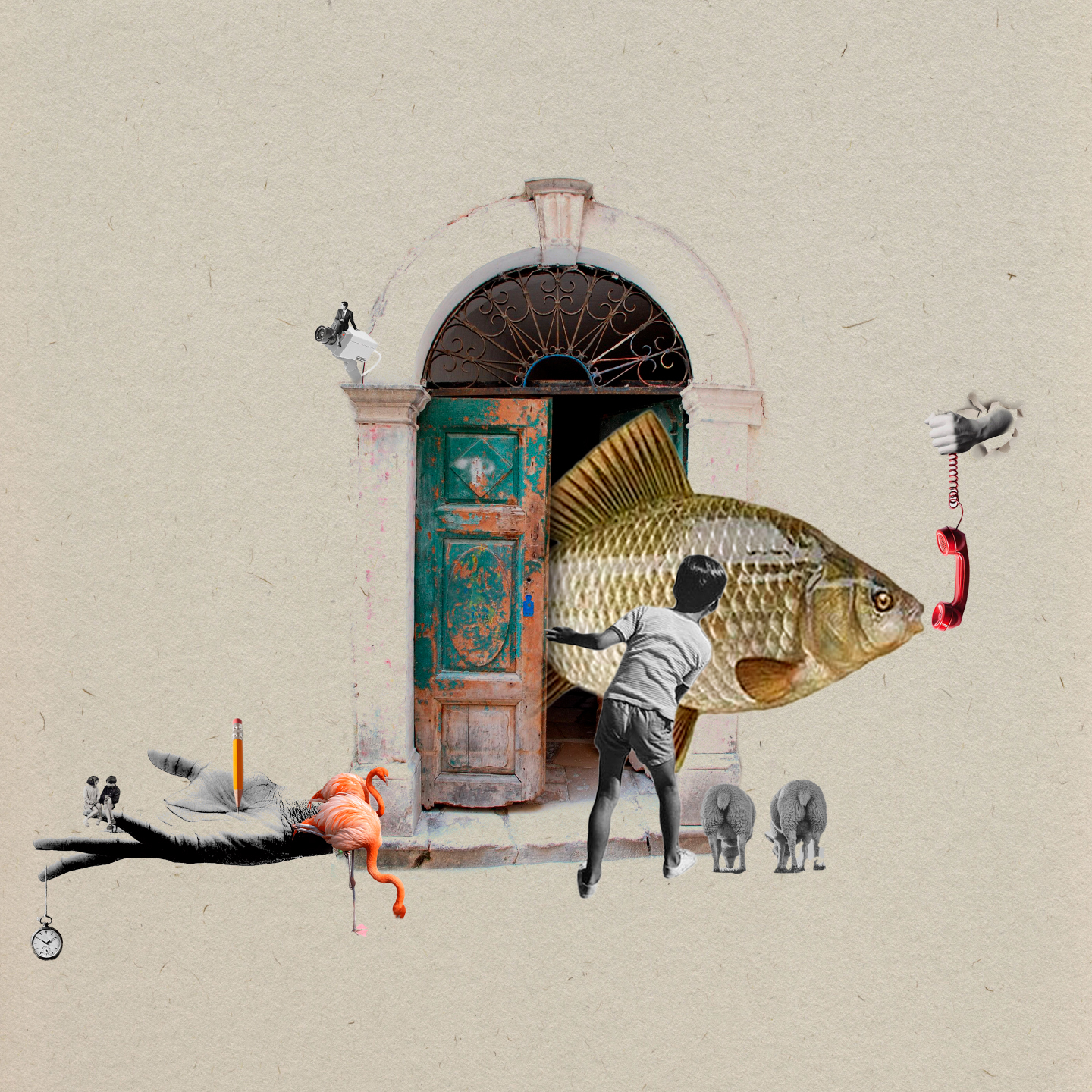 Unikt kunstværk 'Call For Fish' af Sanne Kaltoft