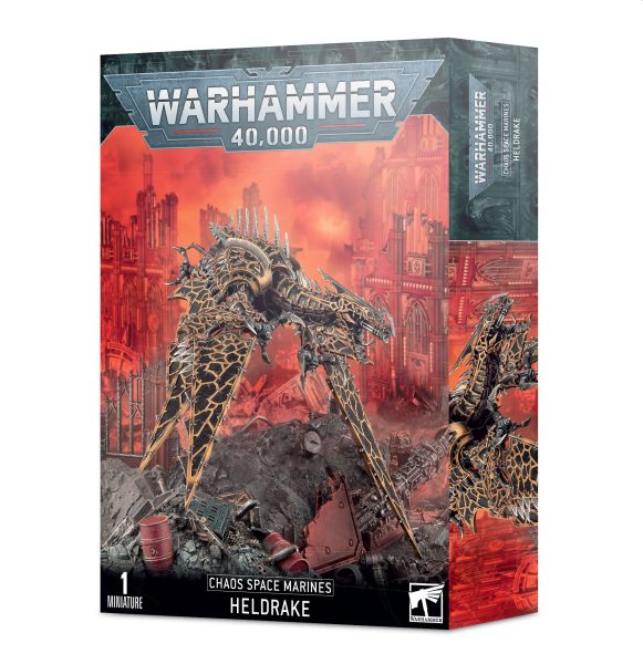 Chaos Space Marines Heldrake - Drage-lignende model til salg!