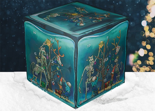 Metallic Dice Games - Terningekalender 2025 fra Chessex Lab