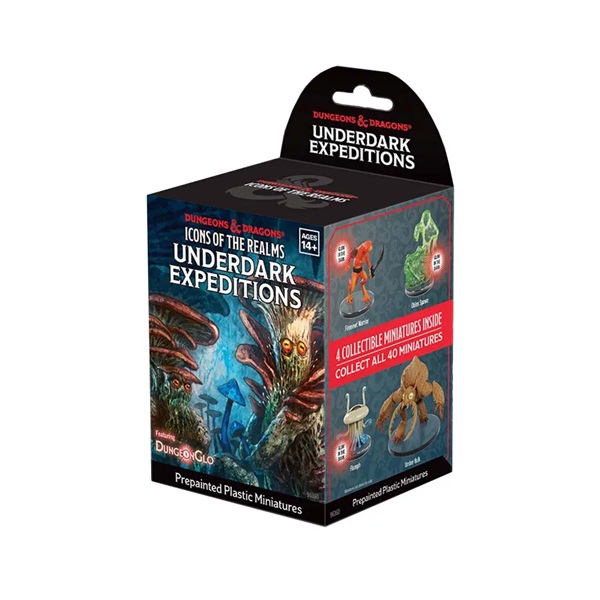 Fantasy Miniatures Set 36 Icons Of The Realms: Underdark Expeditions Booster Pack Figurer