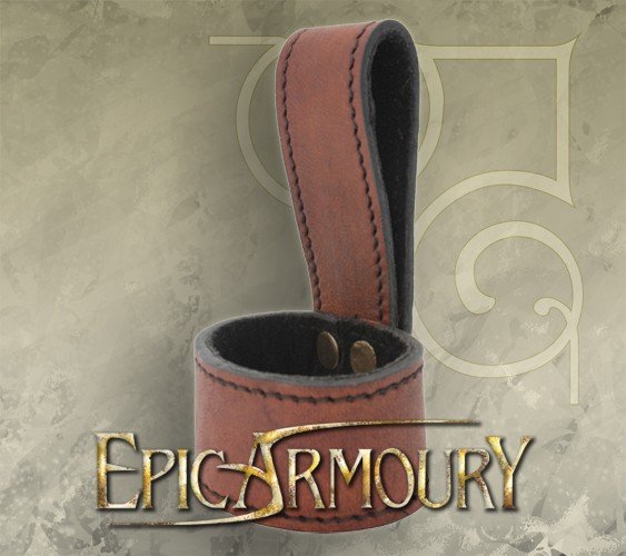 Brun læder dolkholder – Epic Armoury til rollespil