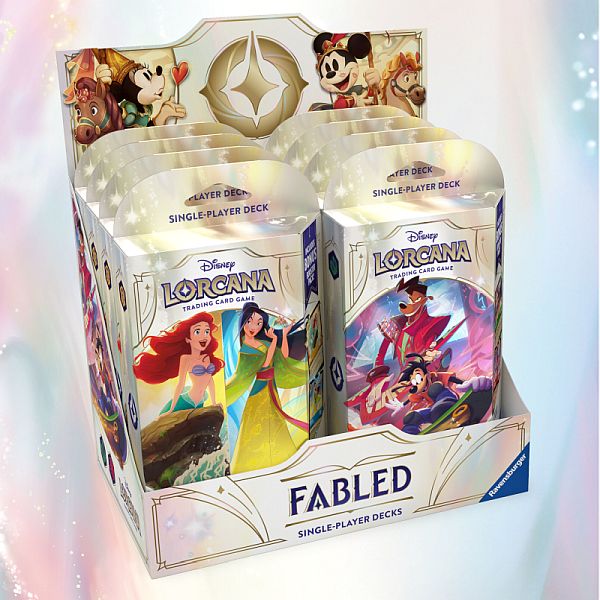 Disney Lorcana Tcg: Set Fabled Single-player Starter Deck Display Decks